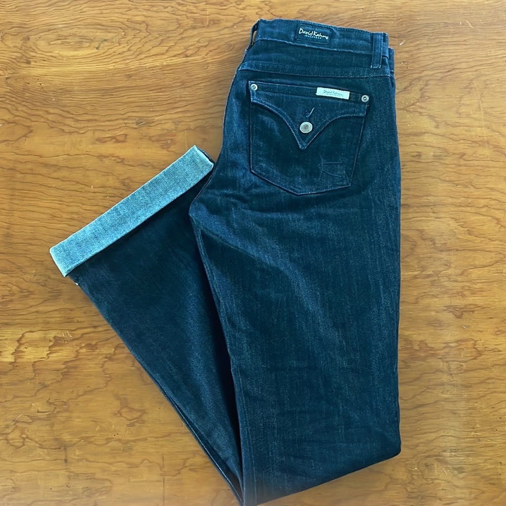 Denim Boot-Cut Pants